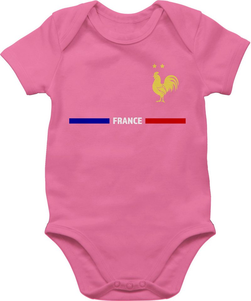 Shirtracer Shirtbody Frankreich Trikot Wappen, France mit Stolz, Französisches Fan-Motiv 2026 Fussball WM Fanartikel Baby Shirtracer Shirtbody Frankreich Trikot Wappen, France mit Stolz, Französisches Fan-Motiv 2026 Fussball WM Fanartikel Baby von Shirtracer