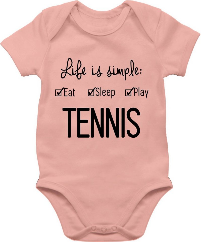 Shirtracer Shirtbody Life is simple Tennis Sport & Bewegung Baby Shirtracer Shirtbody Life is simple Tennis Sport & Bewegung Baby von Shirtracer