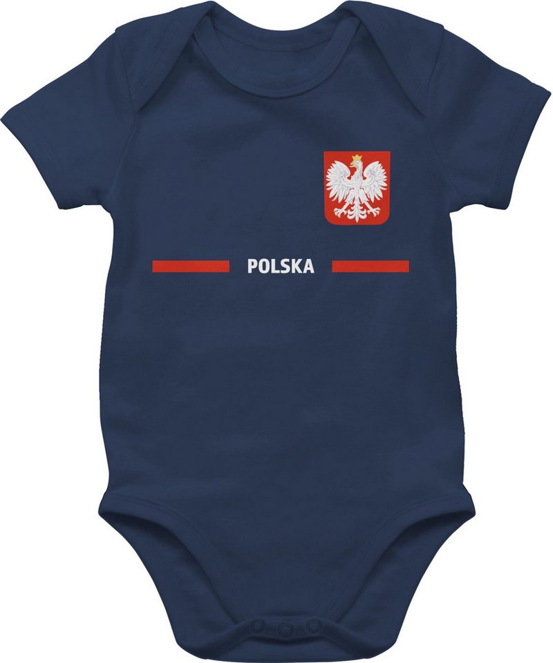 Shirtracer Shirtbody Polen Trikot Wappen, Polska mit Stolz, Polnisches Fan-Motiv 2024 Fussball EM Fanartikel Baby Shirtracer Shirtbody Polen Trikot Wappen, Polska mit Stolz, Polnisches Fan-Motiv 2024 Fussball EM Fanartikel Baby von Shirtracer