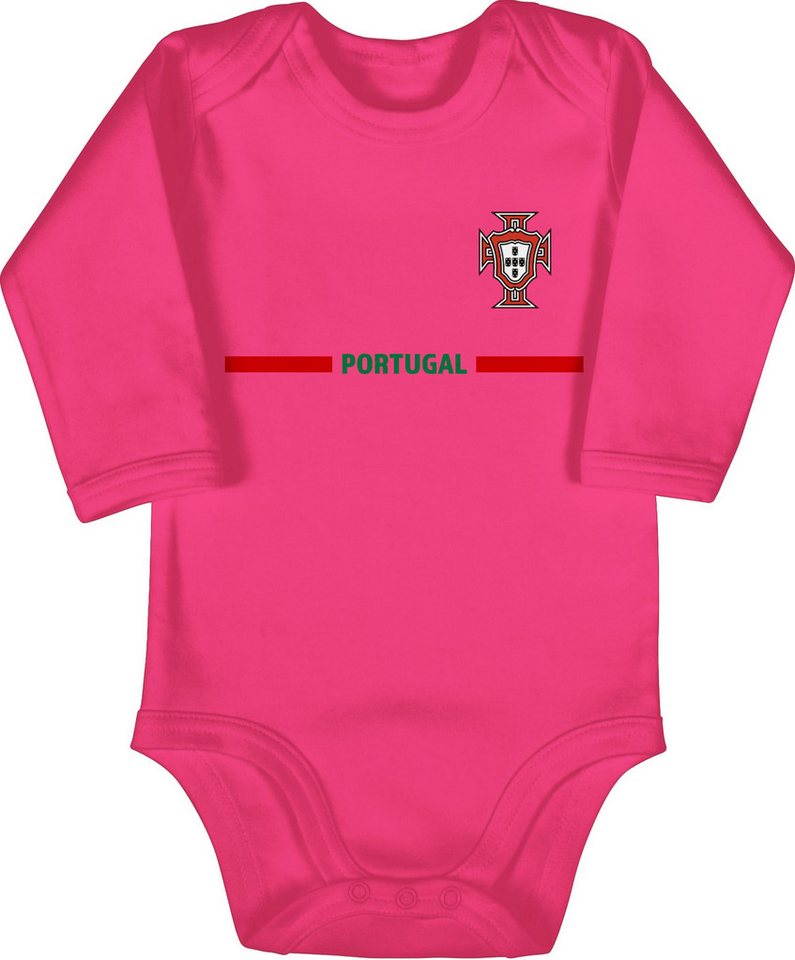 Shirtracer Shirtbody Portugal Trikot Wappen, Portugiesisches Fan-Motiv 2024 Fussball EM Fanartikel Baby von Shirtracer
