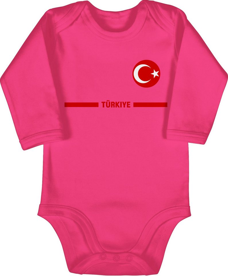 Shirtracer Shirtbody Türkei Trikot Wappen, Türkiye mit Stolz, Türkisches Fan-Motiv 2026 Fussball WM Fanartikel Baby Shirtracer Shirtbody Türkei Trikot Wappen, Türkiye mit Stolz, Türkisches Fan-Motiv 2026 Fussball WM Fanartikel Baby von Shirtracer