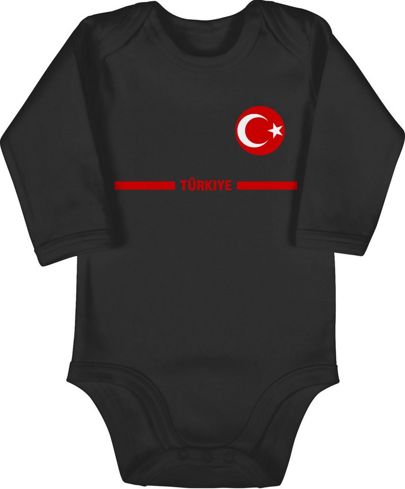 Shirtracer Shirtbody Türkei Trikot Wappen, Türkiye mit Stolz, Türkisches Fan-Motiv 2026 Fussball WM Fanartikel Baby Shirtracer Shirtbody Türkei Trikot Wappen, Türkiye mit Stolz, Türkisches Fan-Motiv 2026 Fussball WM Fanartikel Baby von Shirtracer