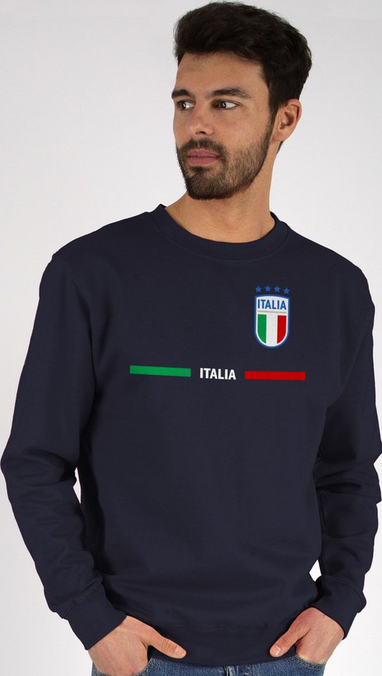 Shirtracer Sweatshirt Italien Trikot Wappen, Italia mit Stolz, Italienisches Fan-Motiv (1-tlg) 2024 Fussball EM Fanartikel von Shirtracer