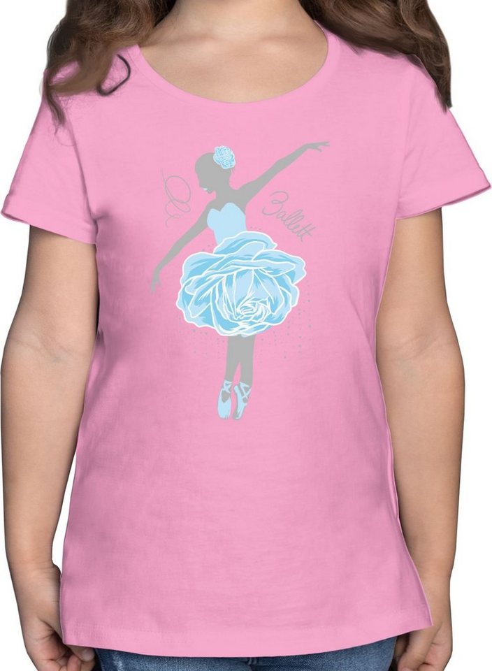 Shirtracer T-Shirt Ballerina - grau/blau Kinder Sport Kleidung Shirtracer T-Shirt Ballerina - grau/blau Kinder Sport Kleidung von Shirtracer