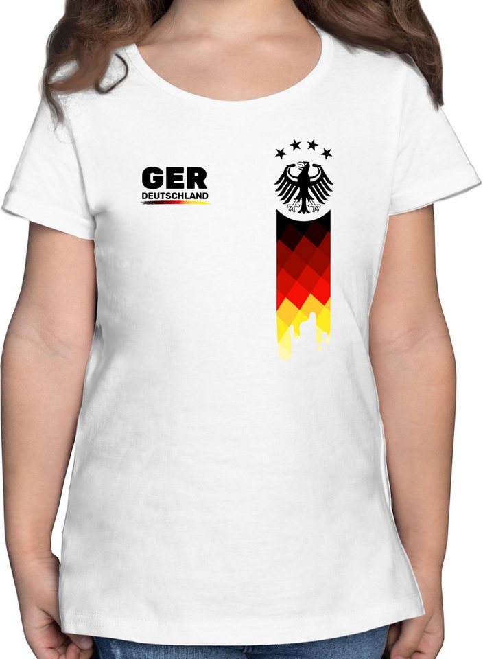 Shirtracer T-Shirt Deutschland Trikot, GER Fanartikel mit Deutschland Flagge 2026 Fussball WM Fanartikel Shirtracer T-Shirt Deutschland Trikot, GER Fanartikel mit Deutschland Flagge 2026 Fussball WM Fanartikel von Shirtracer