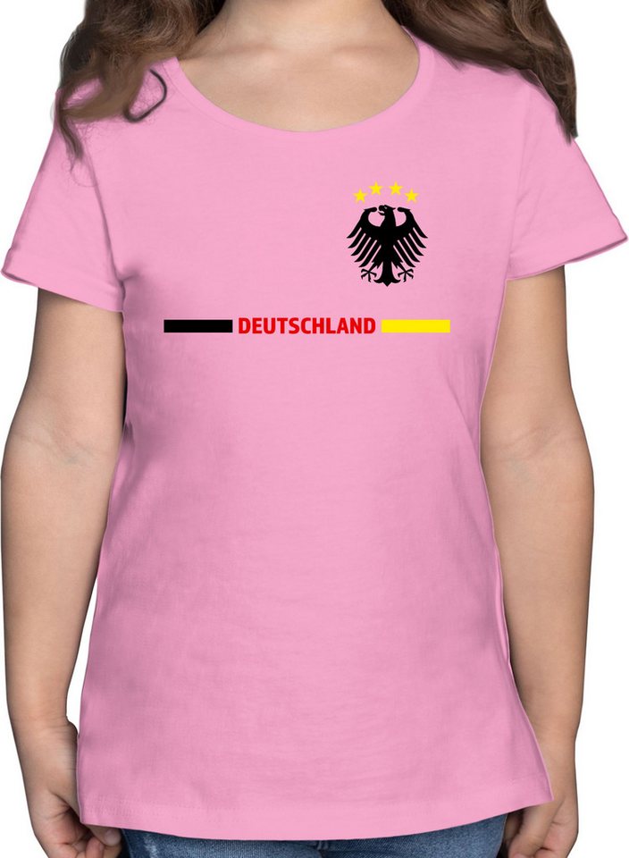 Shirtracer T-Shirt Deutschland Trikot Wappen mit Adler, Deutsches Fan-Motiv, Germany mi 2024 Fussball EM Fanartikel Shirtracer T-Shirt Deutschland Trikot Wappen mit Adler, Deutsches Fan-Motiv, Germany mi 2024 Fussball EM Fanartikel von Shirtracer