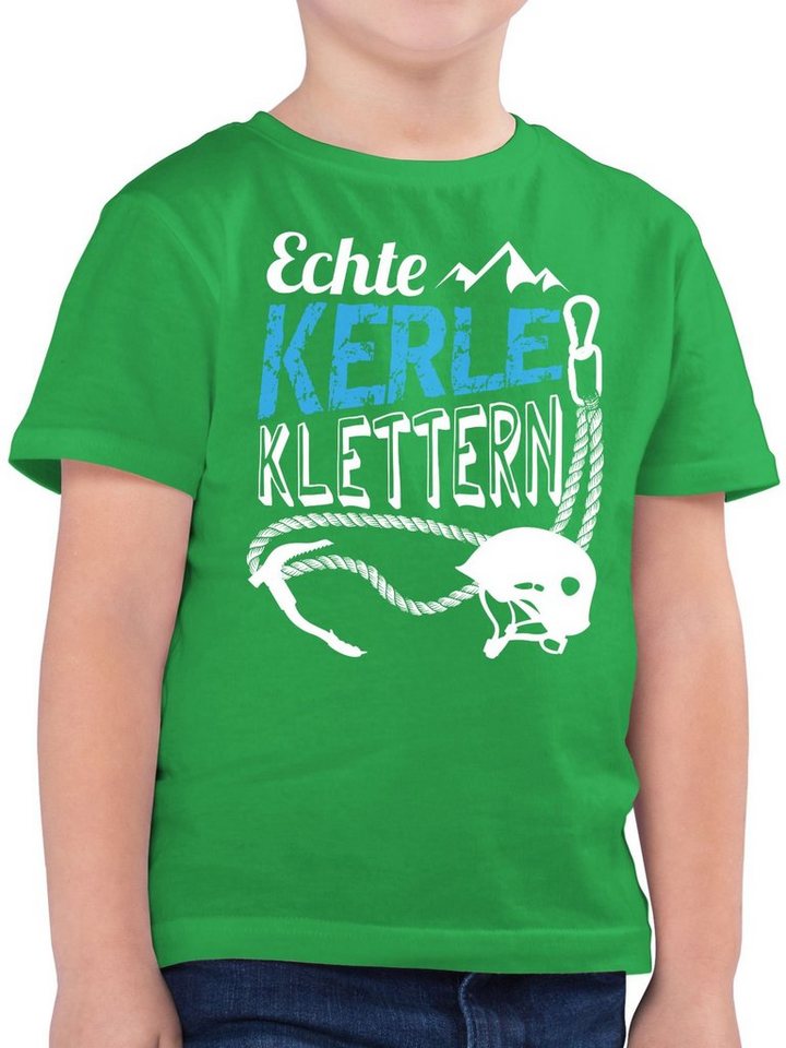 Shirtracer T-Shirt Echte Kerle klettern Kinder Sport Kleidung von Shirtracer