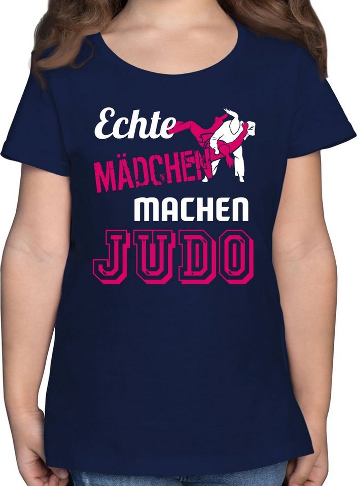 Shirtracer T-Shirt Echte Mädchen machen Judo Kinder Sport Kleidung Shirtracer T-Shirt Echte Mädchen machen Judo Kinder Sport Kleidung von Shirtracer