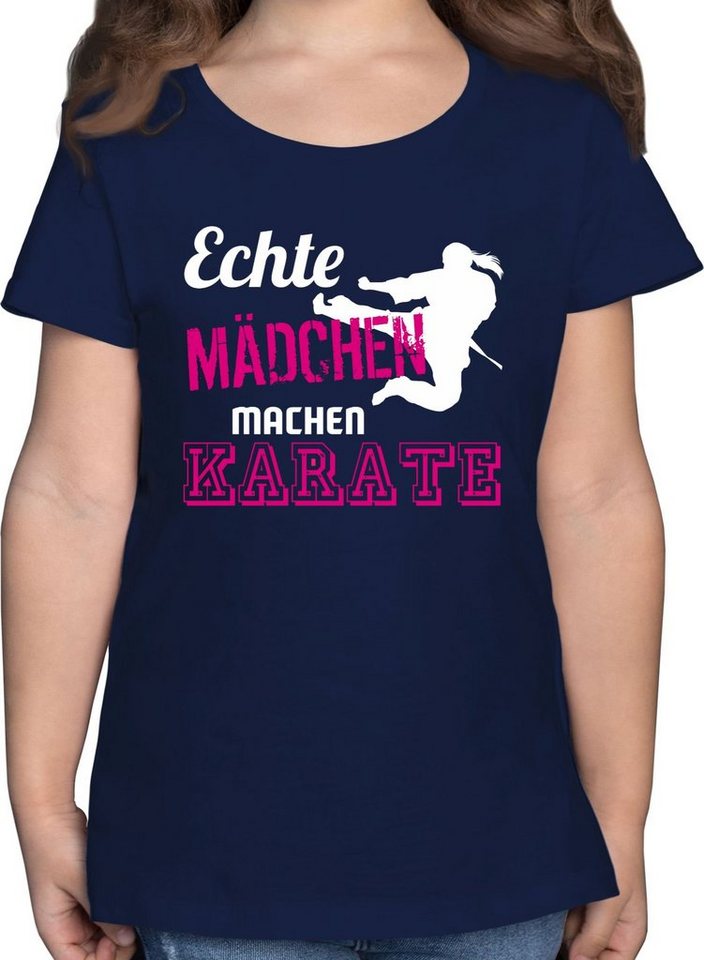 Shirtracer T-Shirt Echte Mädchen machen Karate Kinder Sport Kleidung Shirtracer T-Shirt Echte Mädchen machen Karate Kinder Sport Kleidung von Shirtracer