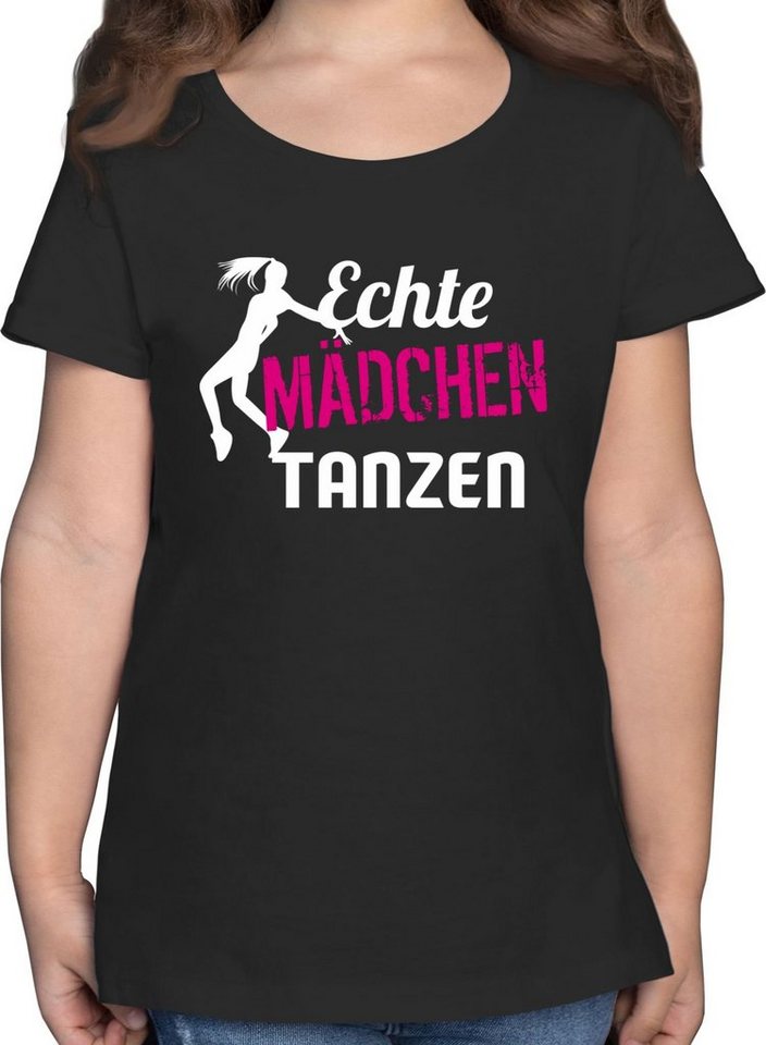 Shirtracer T-Shirt Echte Mädchen tanzen - Tänzerin Kinder Sport Kleidung Shirtracer T-Shirt Echte Mädchen tanzen - Tänzerin Kinder Sport Kleidung von Shirtracer