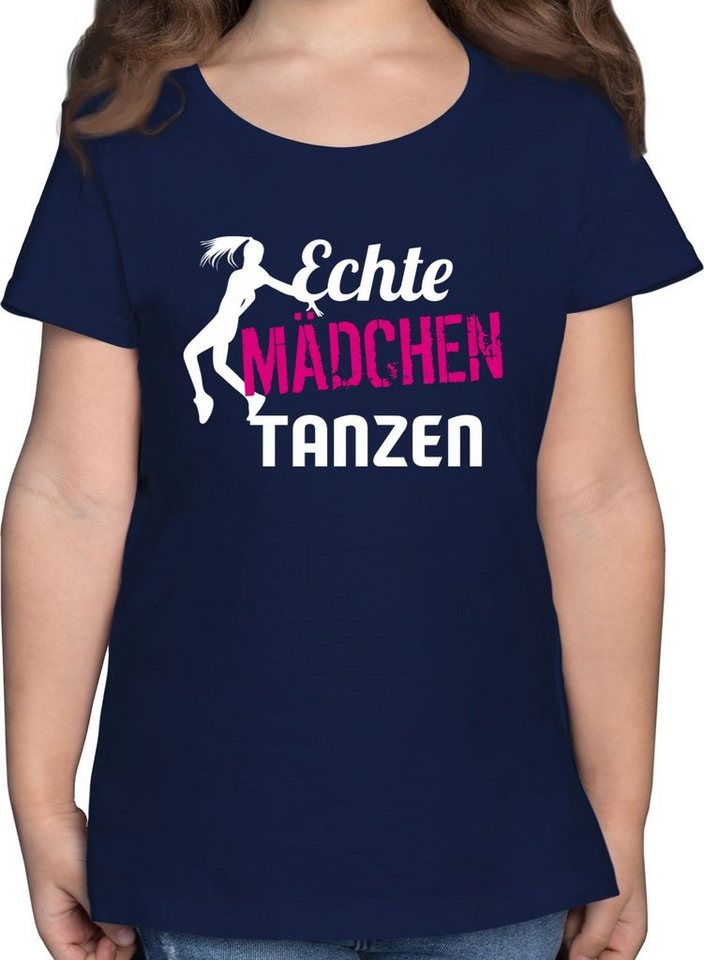 Shirtracer T-Shirt Echte Mädchen tanzen - Tänzerin Kinder Sport Kleidung Shirtracer T-Shirt Echte Mädchen tanzen - Tänzerin Kinder Sport Kleidung von Shirtracer