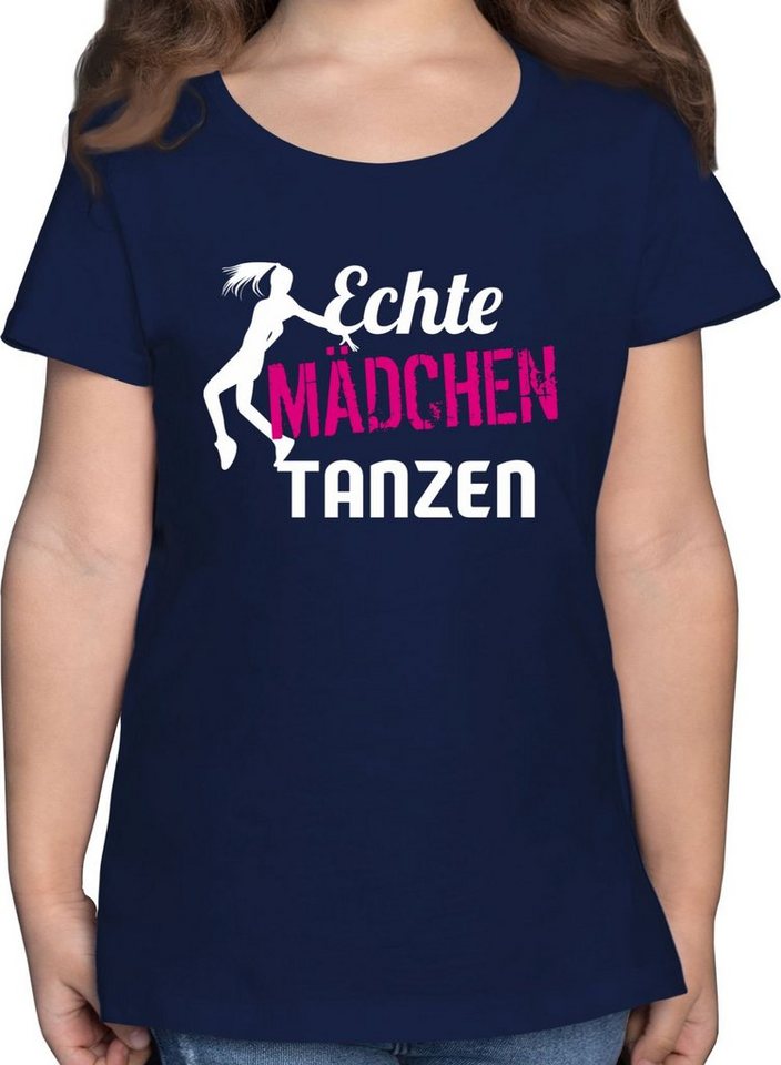 Shirtracer T-Shirt Echte Mädchen tanzen - Tänzerin Kinder Sport Kleidung von Shirtracer