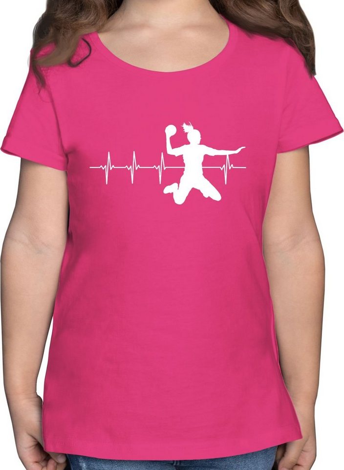 Shirtracer T-Shirt Handball Herzschlag für Damen Kinder Sport Kleidung Shirtracer T-Shirt Handball Herzschlag für Damen Kinder Sport Kleidung von Shirtracer