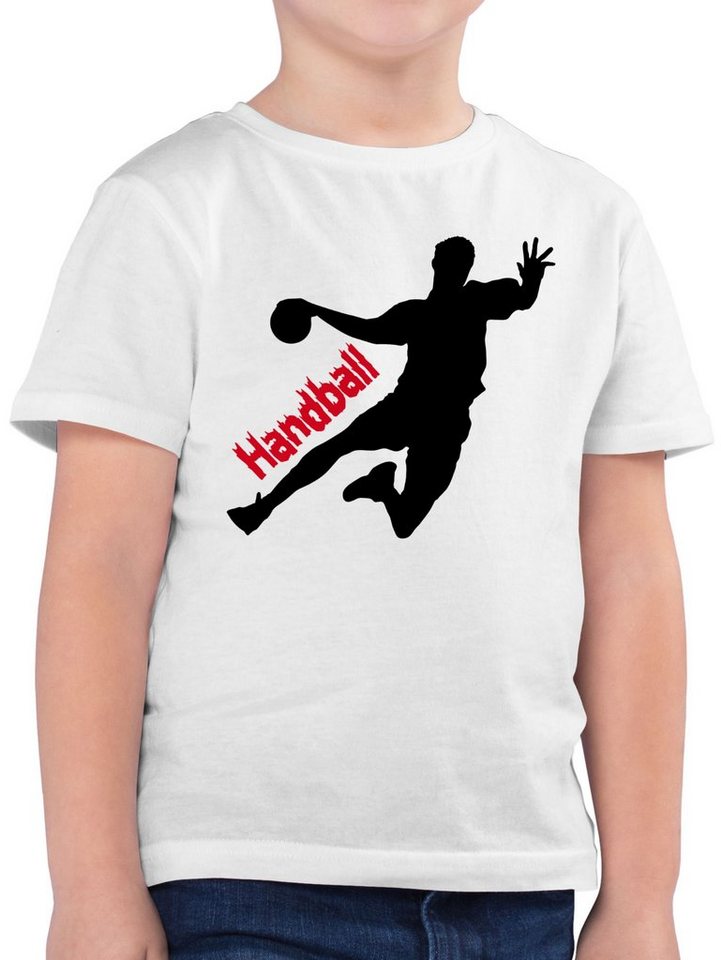 Shirtracer T-Shirt Handballer mit Schriftzug (1-tlg) Kinder Sport Kleidung von Shirtracer
