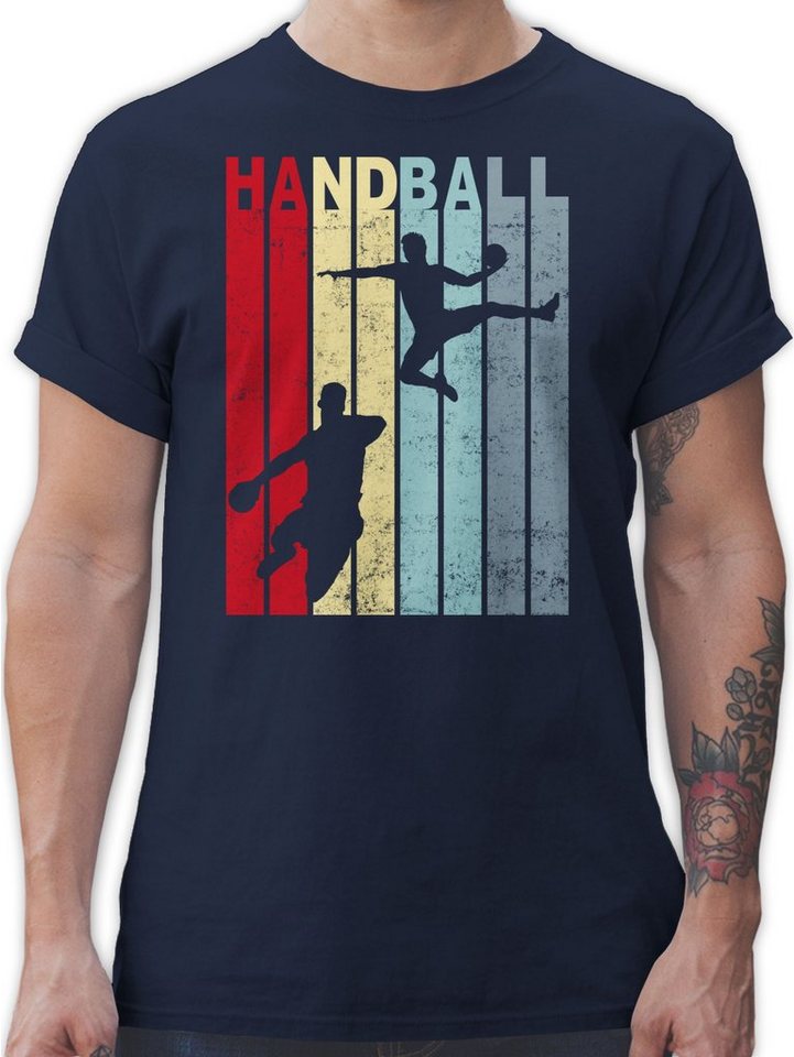 Shirtracer T-Shirt Handballspieler Vintage Handball WM 2023 Trikot Ersatz von Shirtracer