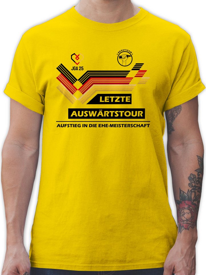 Shirtracer T-Shirt JGA Trikot, JGA Fußball, 2025 Bräutigam Letzte Auswärtstour Deutschl JGA Männer Shirtracer T-Shirt JGA Trikot, JGA Fußball, 2025 Bräutigam Letzte Auswärtstour Deutschl JGA Männer von Shirtracer