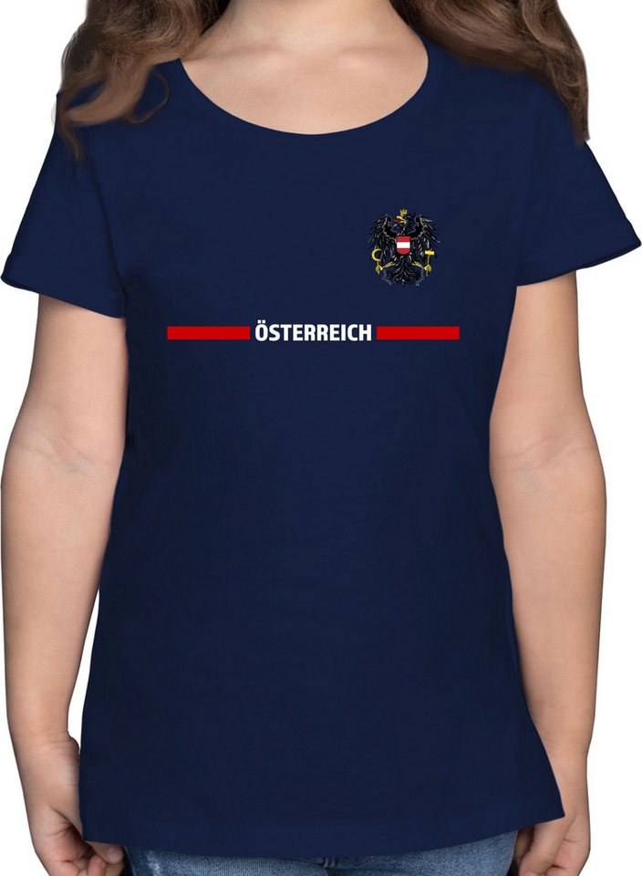 Shirtracer T-Shirt Österreich Trikot Wappen, Österreicher mit Stolz, Österreichisches F 2026 Fussball WM Fanartikel Shirtracer T-Shirt Österreich Trikot Wappen, Österreicher mit Stolz, Österreichisches F 2026 Fussball WM Fanartikel von Shirtracer
