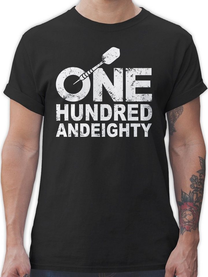 Shirtracer T-Shirt One Hundred and Eighty - weiß Sport Zubehör Shirtracer T-Shirt One Hundred and Eighty - weiß Sport Zubehör von Shirtracer