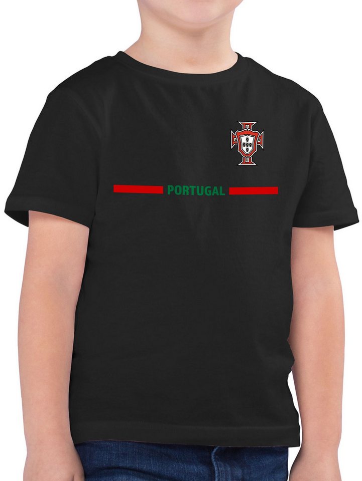 Shirtracer T-Shirt Portugal Trikot Wappen, Portugiesisches Fan-Motiv (1-tlg) 2024 Fussball EM Fanartikel von Shirtracer