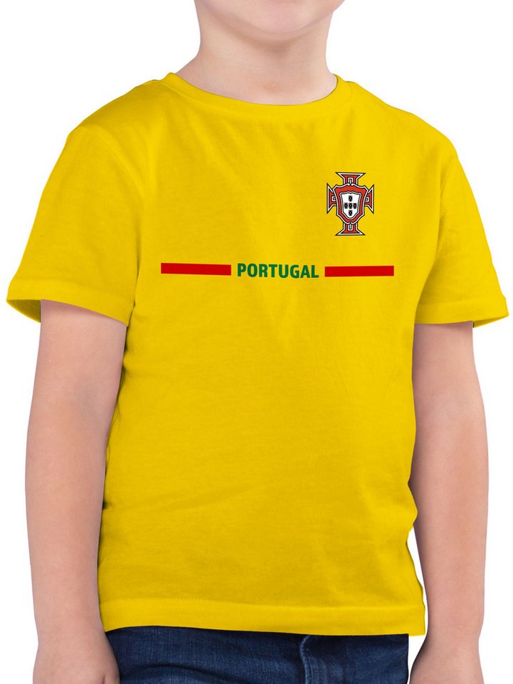 Shirtracer T-Shirt Portugal Trikot Wappen, Portugiesisches Fan-Motiv (1-tlg) 2024 Fussball EM Fanartikel von Shirtracer