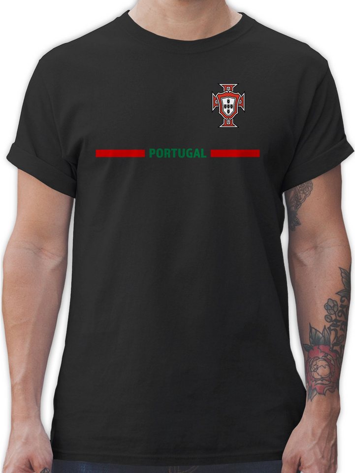 Shirtracer T-Shirt Portugal Trikot Wappen, Portugiesisches Fan-Motiv 2026 Fussball WM Fanartikel Shirtracer T-Shirt Portugal Trikot Wappen, Portugiesisches Fan-Motiv 2026 Fussball WM Fanartikel von Shirtracer
