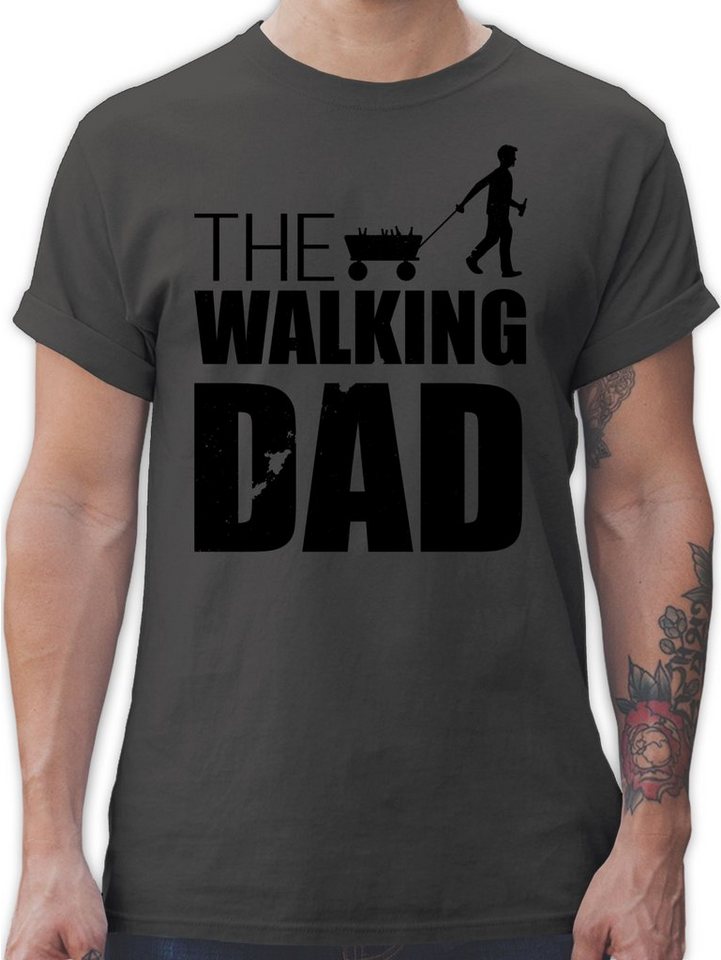 Shirtracer T-Shirt The Walking Dad - Bollerwagen Bier Vatertag Geschenk für Papa von Shirtracer