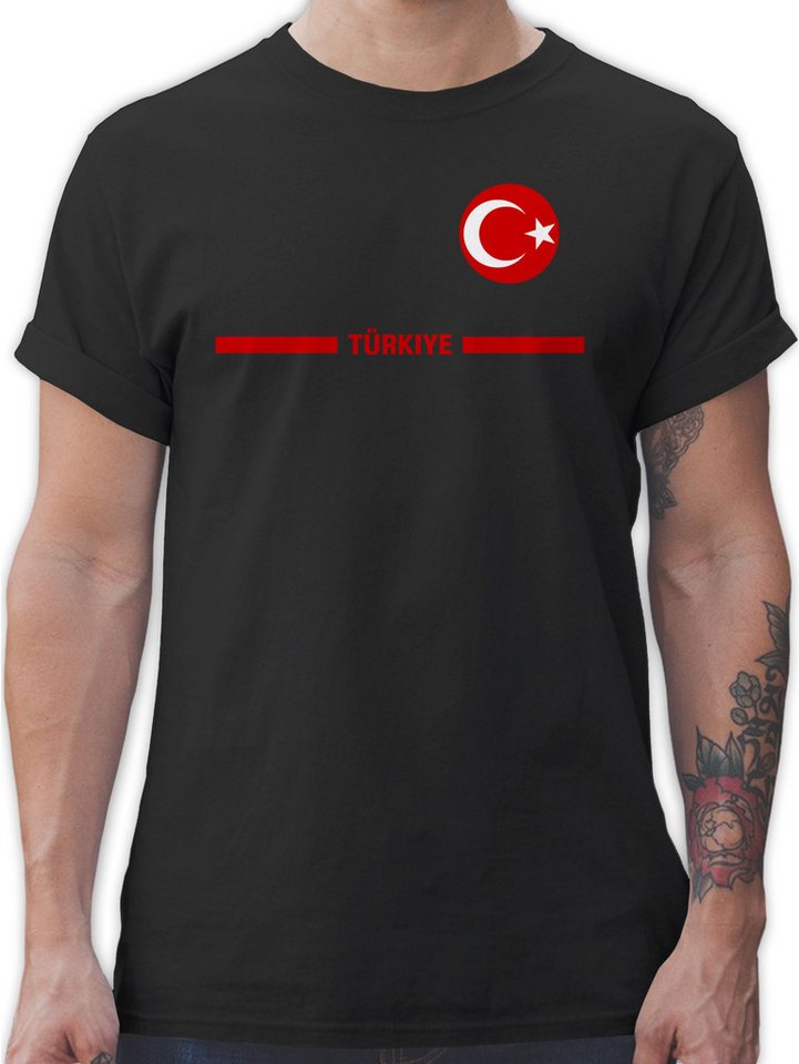 Shirtracer T-Shirt Türkei Trikot Wappen, Türkiye mit Stolz, Türkisches Fan-Motiv 2026 Fussball WM Fanartikel von Shirtracer