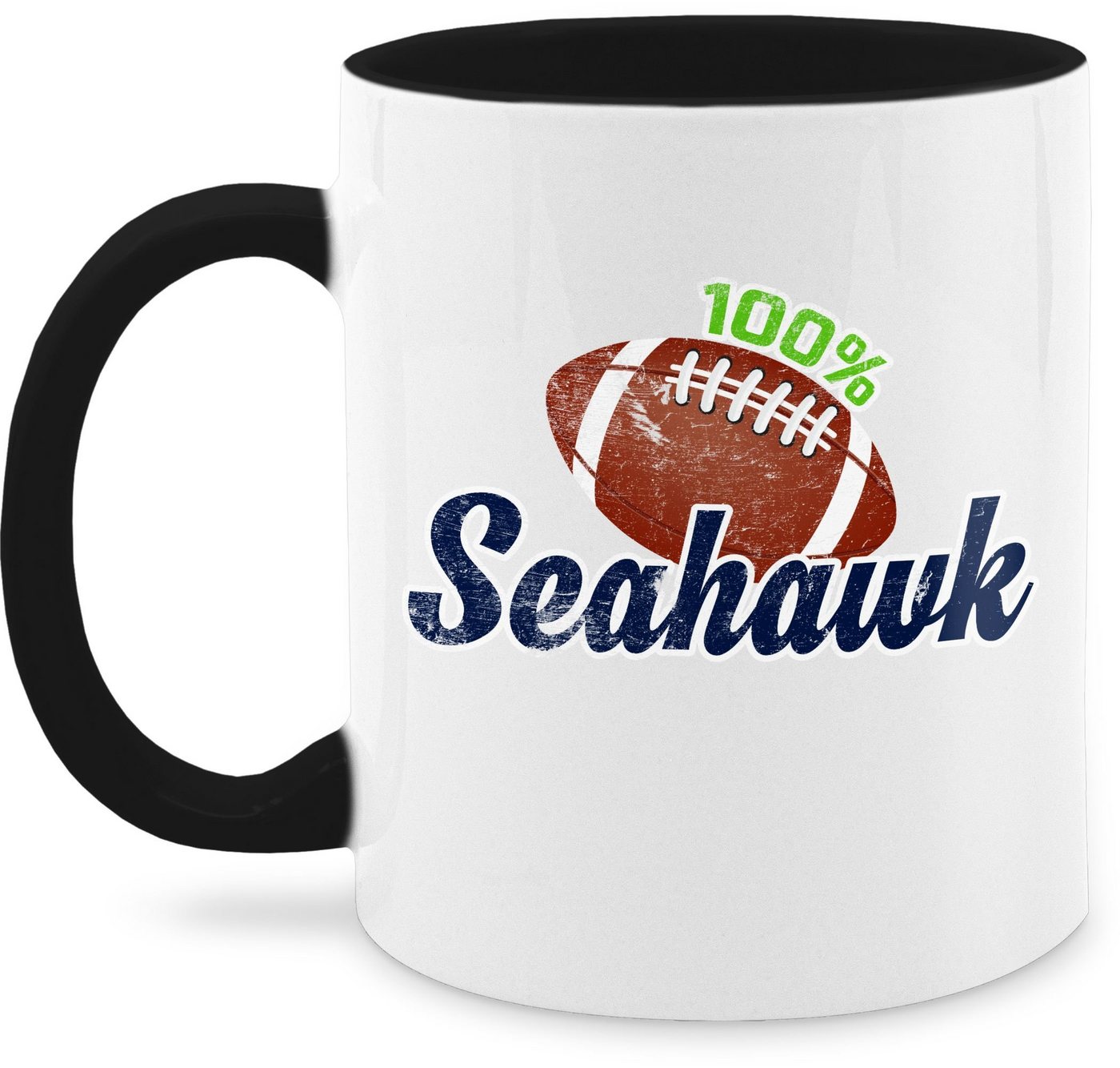 Shirtracer Tasse 100% Seahawk, Keramik, Kaffeetasse Hobby Geschenk Shirtracer Tasse 100% Seahawk, Keramik, Kaffeetasse Hobby Geschenk von Shirtracer