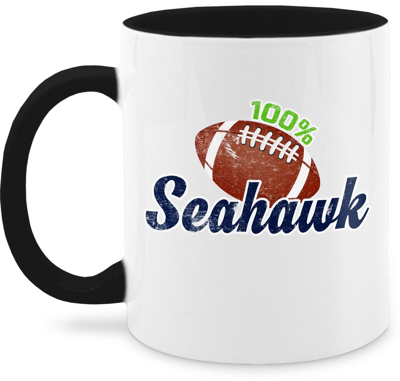 Shirtracer Tasse 100% Seahawk, Keramik, Kaffeetasse Hobby Geschenk von Shirtracer