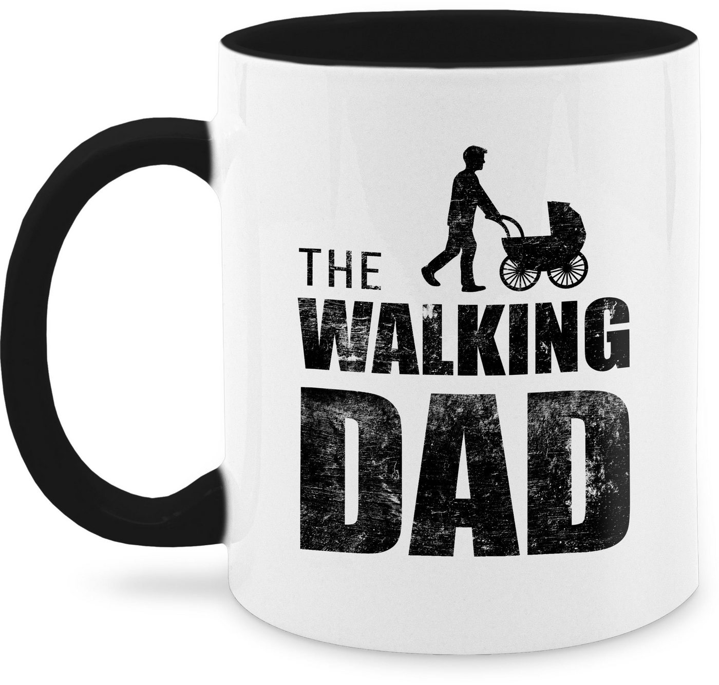 Shirtracer Tasse The Walking Dad, Keramik, Geschenk Vatertag Kaffeetasse von Shirtracer