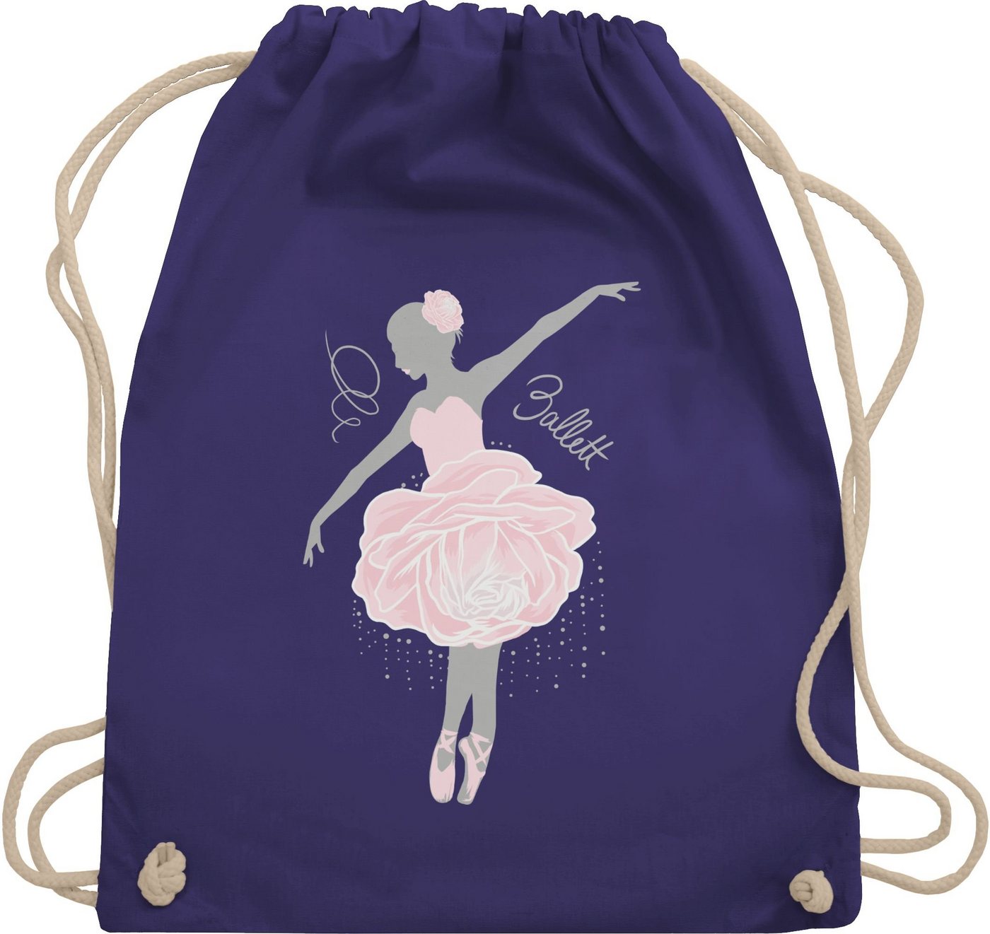 Shirtracer Turnbeutel Ballerina - grau/rosa, Kinder Sport Kleidung Shirtracer Turnbeutel Ballerina - grau/rosa, Kinder Sport Kleidung von Shirtracer