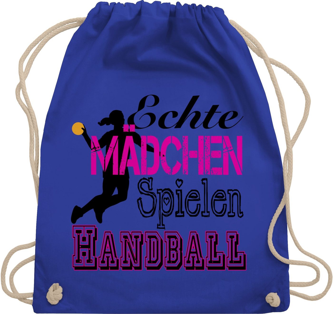 Shirtracer Turnbeutel Echte Mädchen Spielen Handball, Handball EM 2026 Trikot Ersatz Shirtracer Turnbeutel Echte Mädchen Spielen Handball, Handball EM 2026 Trikot Ersatz von Shirtracer