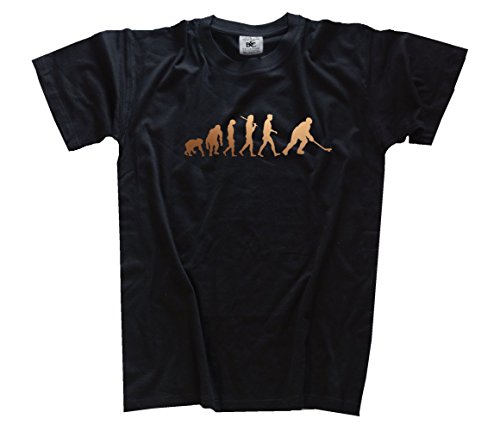 Shirtzshop Bronze Edition Eishockey Ice Hockey Feldhockey Unihockey Evolution T-Shirt, Schwarz, S Shirtzshop Bronze Edition Eishockey Ice Hockey Feldhockey Unihockey Evolution T-Shirt, Schwarz, S von Shirtzshop