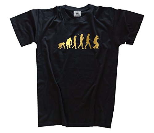Shirtzshop Gold Edition Rapper Hiphop Sänger Rap DJ Evolution T-Shirt, Schwarz, L Shirtzshop Gold Edition Rapper Hiphop Sänger Rap DJ Evolution T-Shirt, Schwarz, L von Shirtzshop