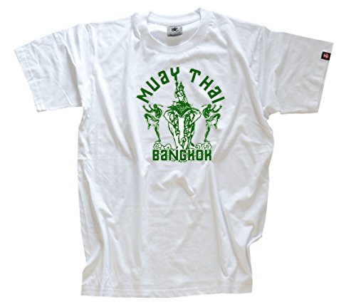 Shirtzshop Herren Muay Thai-Bangkok T-Shirt, Weiß, S Shirtzshop Herren Muay Thai-Bangkok T-Shirt, Weiß, S von Shirtzshop