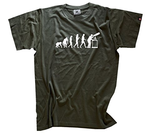Shirtzshop Herren Standard Edition Astronom Sternwarte Sterngucker Evolution T-Shirt Olive M Shirtzshop Herren Standard Edition Astronom Sternwarte Sterngucker Evolution T-Shirt Olive M von Shirtzshop