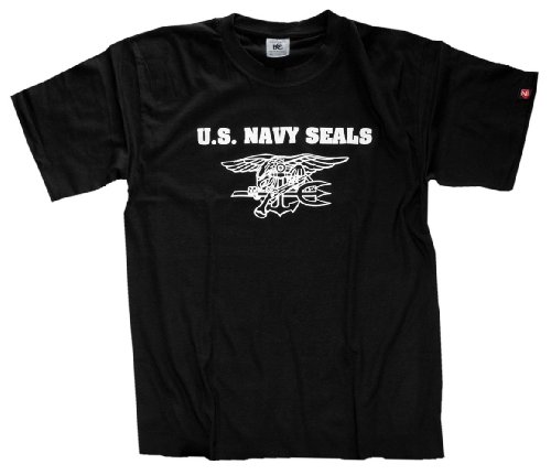 Shirtzshop Herren T-Shirt US Navy Seals II, Schwarz, XL, ss-shop-seals2-t von Shirtzshop