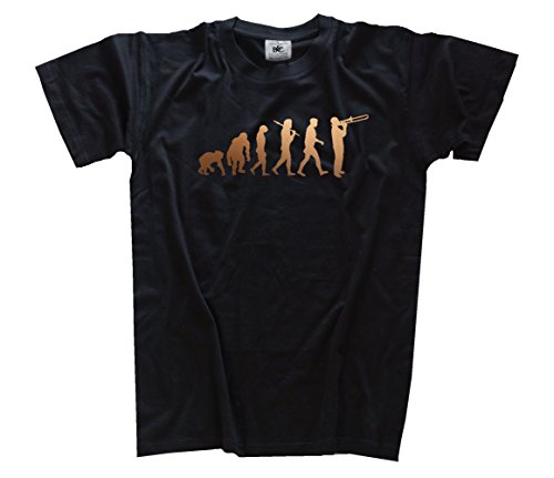Shirtzshop T-Shirt Bronze Edition Posaune Posaunist Trombone Evolution, Schwarz, S Shirtzshop T-Shirt Bronze Edition Posaune Posaunist Trombone Evolution, Schwarz, S von Shirtzshop