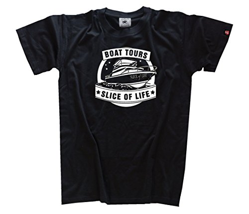 Shirtzshop T Shirt Famous Movie Boat Tours Slice of Life, Schwarz, L Shirtzshop T Shirt Famous Movie Boat Tours Slice of Life, Schwarz, L von Shirtzshop