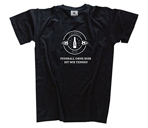 Shirtzshop T-Shirt Fussball ohne Bier ist wie Tennis, Schwarz, M Shirtzshop T-Shirt Fussball ohne Bier ist wie Tennis, Schwarz, M von Shirtzshop