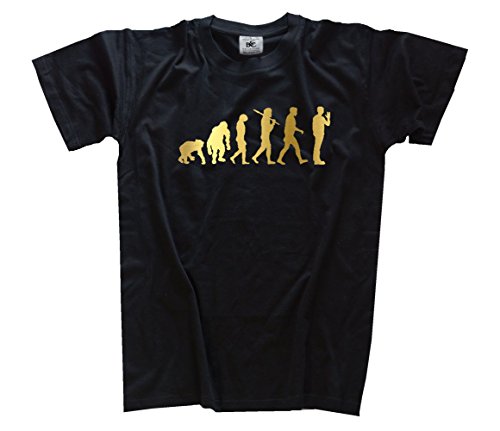 Shirtzshop T-Shirt Gold Edition The Big Bang Theory Evolution, Schwarz, L von Shirtzshop