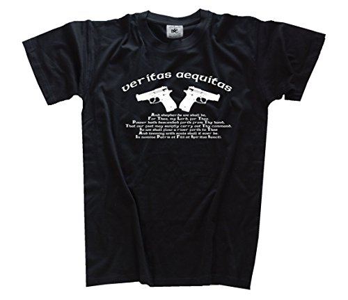 Shirtzshop T-Shirt Saints Topten 01 Veritas Aequitas II Pistolen, Schwarz, L Shirtzshop T-Shirt Saints Topten 01 Veritas Aequitas II Pistolen, Schwarz, L von Shirtzshop