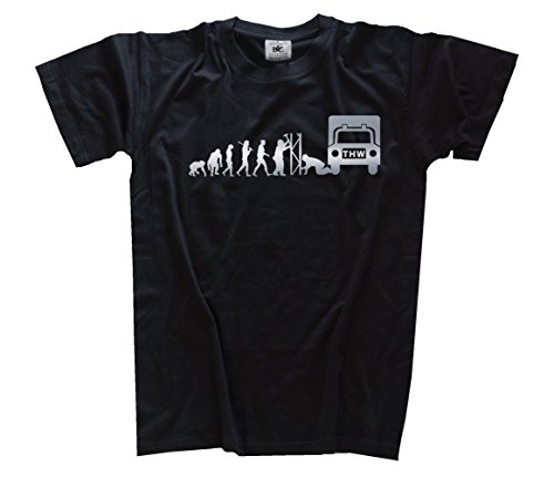 Shirtzshop T-Shirt Silber Edition THW Hilfswerk Feuerwehr Evolution, Schwarz, XL Shirtzshop T-Shirt Silber Edition THW Hilfswerk Feuerwehr Evolution, Schwarz, XL von Shirtzshop