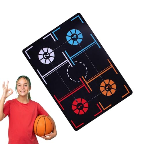 Shitafe Basketball-Dribble-Trainingsmatte, Basketball-Fußtrittmatte | rutschfeste Basketball-Trittmatte aus Gummi | Leises Basketball-Trainingsgerät für alle Spielstärken zur Verbesserung der von Shitafe