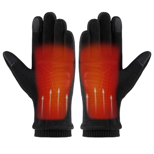 Shitafe Motorradhandschuhe Winter,Winter-Fahrradhandschuhe | Jogginghandschuhe mit Schleife,Hohe Fingerfertigkeit, Touchscreen, wasserabweisend, Winddicht, rutschfest, verdickte von Shitafe