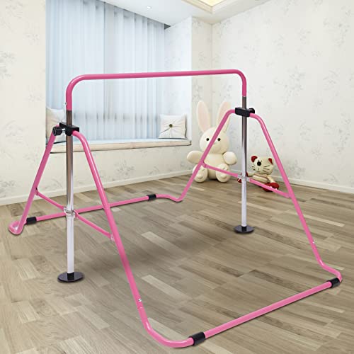 Kinder Gymnastikstange Turnreck ÜBung Kletterturm HöHenverstellbare Turnstangen Klimmzug GeräT Horizontale TrainingsgeräTe Outdoor Fitness Reck Stufenbarren Turnen Sport Stable Bar Bis 100Kg (Rosa) Kinder Gymnastikstange Turnreck ÜBung Kletterturm HöHenverstellbare Turnstangen Klimmzug GeräT Horizontale TrainingsgeräTe Outdoor Fitness Reck Stufenbarren Turnen Sport Stable Bar Bis 100Kg (Rosa) von Shiyinge