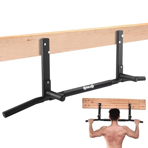 Shnile Balkenhalterung Klimmzugstange Klimmzugstange Deckenhalterung Heavy Duty Workout für Home Gym, 106 cm breite Stange von Shnlie