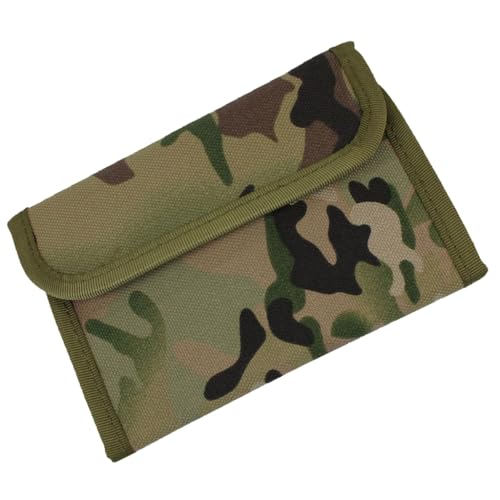 Outdoor Nylon Trifold Wallet Lightweight Tactically Wallet Travel Coin Purse Card Holder Pocket Handbag Gifts for Men, cp Camouflage von Shntig