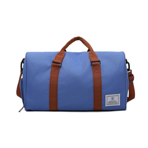 Reisetasche mit großer Kapazität, Gepäcktasche, Reisetasche, Übernachtung, Wochenendtasche, Turnbeutel, seeblau von Shntig