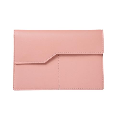 Shntig PU-Geldbörse, Kreditkarte, Bankkarte, Bargeld, Reisepasshalter, für Damen und Mädchen, einfarbig, Münzgeldbörse, mehrere Fächer, Clutch-Geldbörse, rose von Shntig